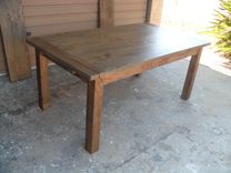 Reclaimed Wood Extension Dining Table Custom Made In The Usa From Reclaimed Wood 6 small