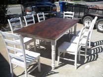 Reclaimed Wood Dining Table And Chairs Custom Made In The Usa From Reclaimed Wood 3 small