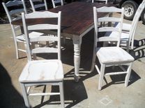 Reclaimed Wood Dining Table And Chairs Custom Made In The Usa From Reclaimed Wood 5 small