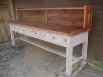 Potting Table From Reclaimed Wood, Custom Made 4 small