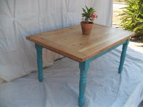 Reclaimed Wood Farmhouse Dining Table 2 small