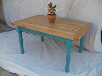 Reclaimed Wood Farmhouse Dining Table 3 small