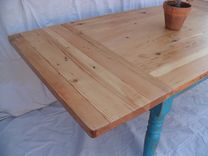Reclaimed Wood Farmhouse Dining Table 5 small