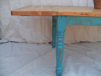 Reclaimed Wood Farmhouse Dining Table 6 small