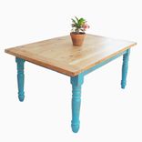 Reclaimed Wood Farmhouse Dining Table 1 small