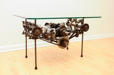 1974 Porsche Engine Table "The Skeletor" 4 small