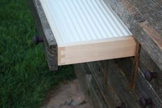 Reclaimed/Barnwood Lumber Fishing Rod Rack/Cabinet 4 small