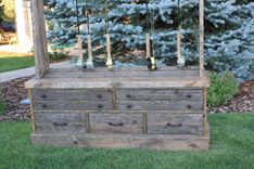 Reclaimed/Barnwood Lumber Fishing Rod Rack/Cabinet 1 small