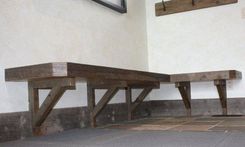 Bench And Clothing Hooks Built  For Exercise Room 3 small