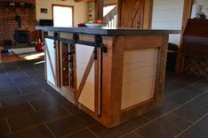Oak And Concrete Kitchen Island 4 small