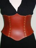 7 Panel Hard Leather Corset 1 small