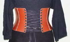 7 Panel Hard Leather Corset 2 small