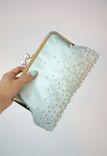 Seafoam Green Clutch Purse With Swarovski Crystal Beads 2 small