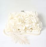Pale Ivory Avant-Garde Bridal Clutch Purse 1 small