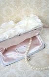 Pale Ivory Avant-Garde Bridal Clutch Purse 3 small