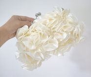 Pale Ivory Avant-Garde Bridal Clutch Purse 5 small