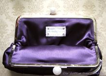 Purple Pleated Bridal Clutch Purse 1 small