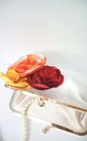 Autumn-Inspired Clutch Purse With Handmade Flowers 5 small