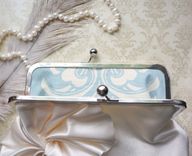 Art Deco Bridal Clutch Purse With Swirls 2 small