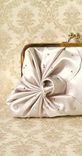 Art Deco Bridal Clutch Purse With Flowers And Crystal Beads 4 small