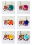 Summer Of Love Bohemian Clutch Purse With Flower Brooch 1 small