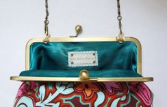 Summer Of Love Bohemian Clutch Purse With Flower Brooch 2 small