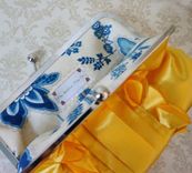 Romantic Bridal And Bridesmaid Clutch Purse- Goldenrod Yellow 2 small