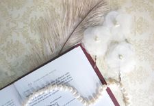 Silk Organza Hair Fascinators With Pearls In Set Of 3 3 small