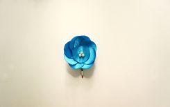 Blue And Yellow Hair Pins For Bridesmaids And Flower Girls 3 small