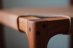 Cherry And Leather Counter Stool 2 small
