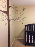 Tree Mural With Owls 3 small