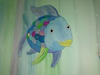 Rainbow Fish Mural 5 small