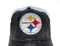 Pittsburgh Steelers Nfl Crystallized Snapback Baseball Cap Genuine European Crystals Bedazzled 2 small