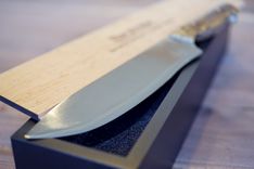 The Strider, A Custom, Hand Forged Knife With Fitted Custom Wooden Case 2 small
