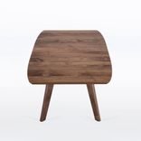 Midcentury Modern Coffee Table Handmade From Solid Walnut Wood W/ Rectangular Top - Bela Coffee Tbl 2 small