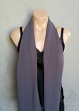 Purple Taupe Chiffon Scarf 2 small
