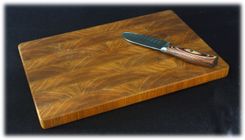End-Grain White Oak Bread Board In A Rainbow Pattern 2 small