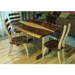 Custom Walnut And Curly Maple Live Edge Dining Table 1 small