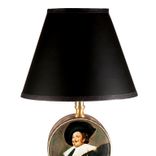 Vintage Small Dutch Portrait Tin Lamp 4 small