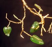Jade Cascade  #1 - Wire Tree Sculpture 3 small