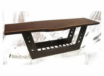Blackened Steel And Walnut Coffee Table 1 small