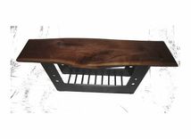 Blackened Steel And Walnut Coffee Table 2 small