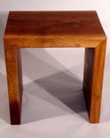 Grain Wrapped Walnut Stool Side Table 1 small