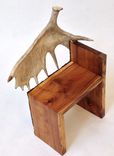 Antler Back Walnut Chairs 5 small