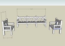 Hooper Bench Set 2 small