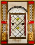 Custom Industrial Contemporary Modern Wood And Metal Bar Glass Cork Wine Rack 6 small
