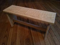 Red Oak Decorative Bench 1 small