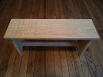 Red Oak Decorative Bench 3 small