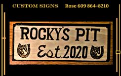 Wood Signs, Custom, Sign, Establised Sign 2 small
