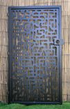 Decorative Steel Gate - Metal Art Panel - Hieroglyph Steel Panel - Decorative Room Divider 1 small
